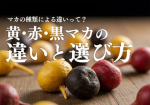 マカの種類による違いって？黄・赤・黒マカの違いと選び方